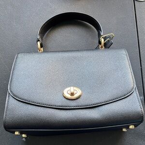 Coach Black Leather Satchel